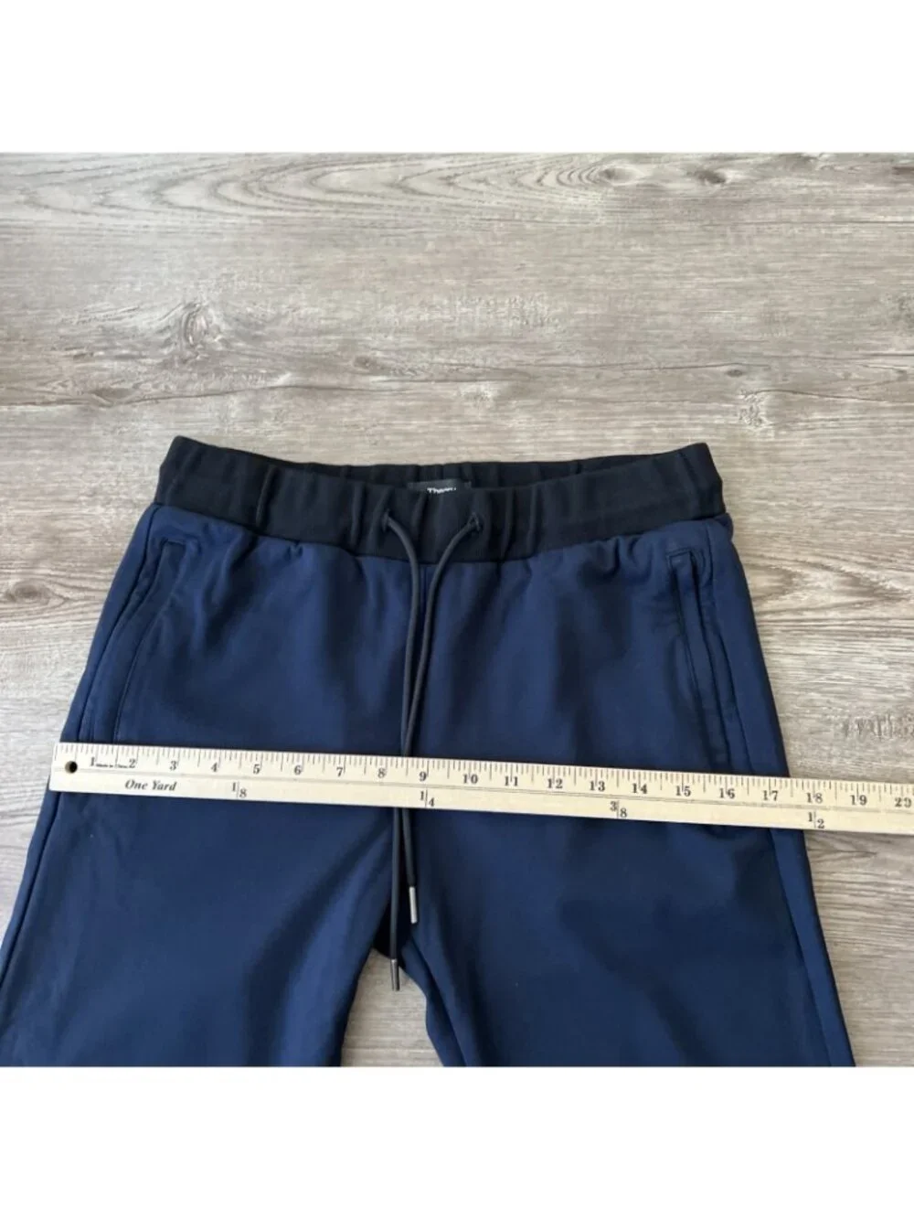 Theory Demir Plinth Tech Knit Jogger Pants Mens XS Blue Tapered Athleisure